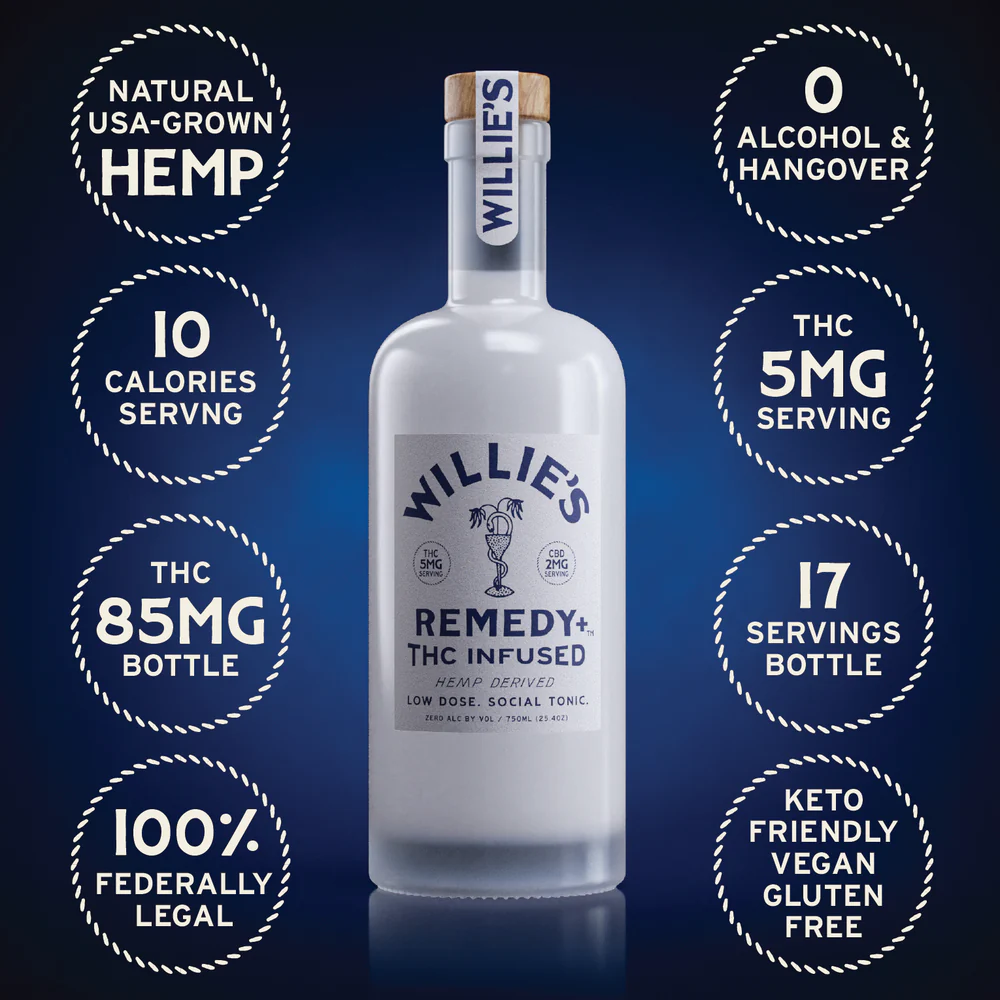 Willie's Remedy+ 5mg Low Dose 750ml Bottle