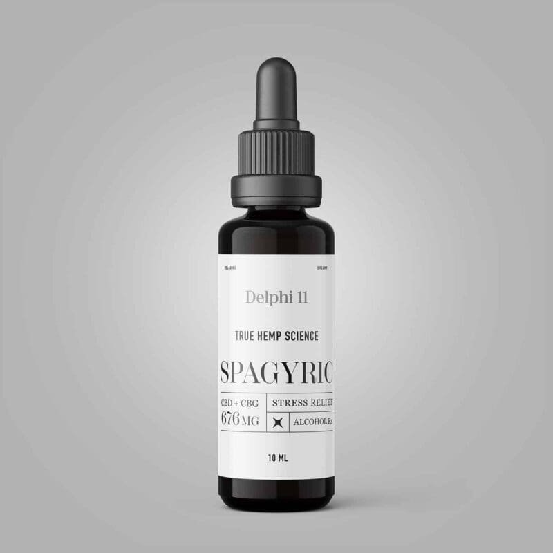 Delphi - spagyric alcohol CBD+CBG tincture 676MG • 10ml - True Hemp Science